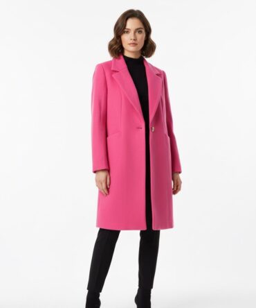 Midi pink coat