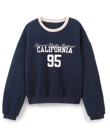 Sweatshirt california 95 print