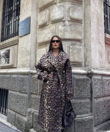 Tiger print long Coat