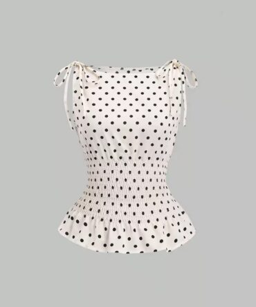 Summer polka dots top